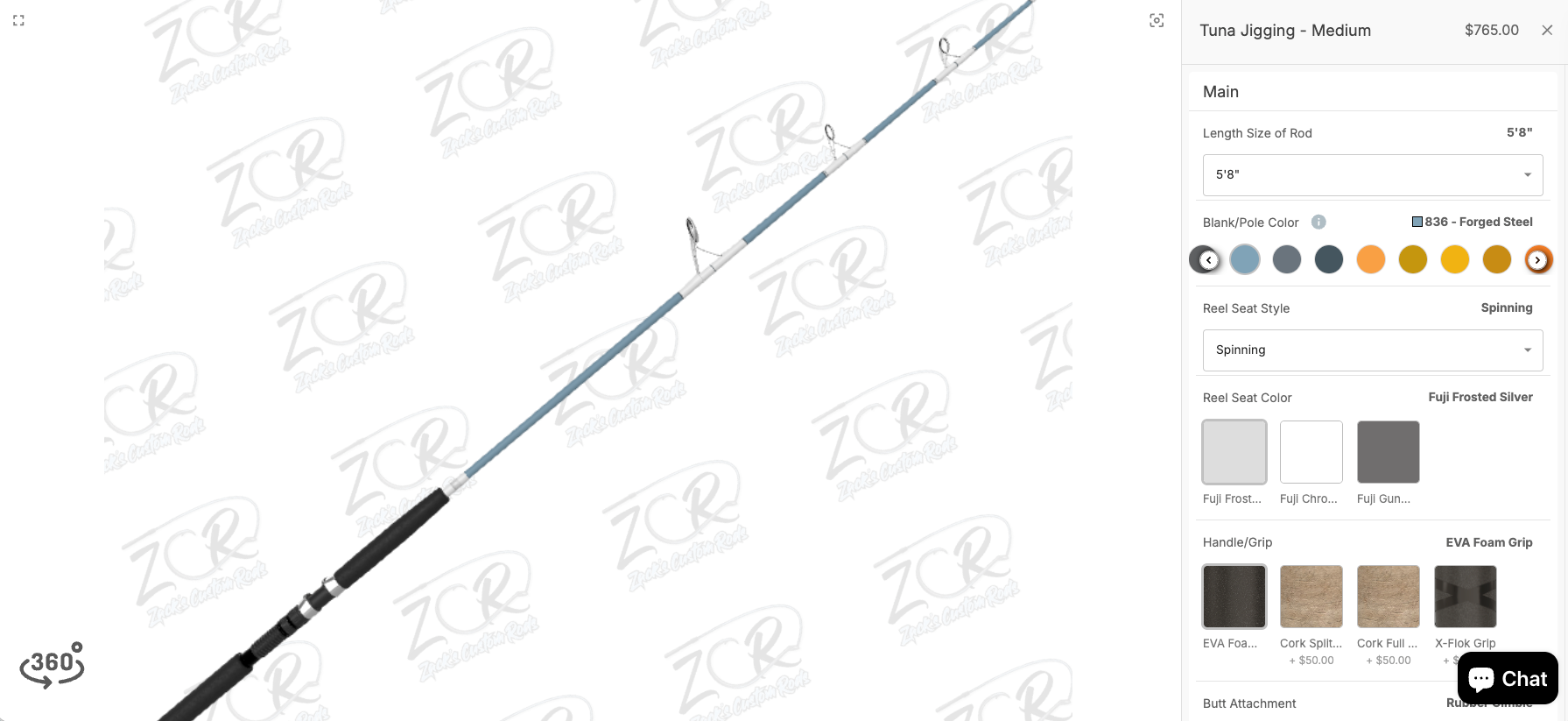 cheap offshore trolling fishing poles Topline BS 6'6