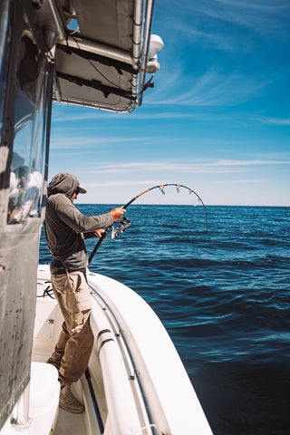 custom deep sea fishing rods 80/130 XXL As a giant bluefin violently thrashes Offshore Rods Custom Offshore Tackle